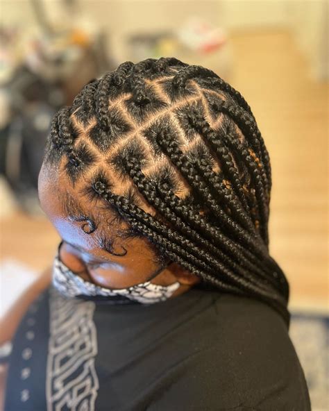 box braids with side part|box braids parting chart.